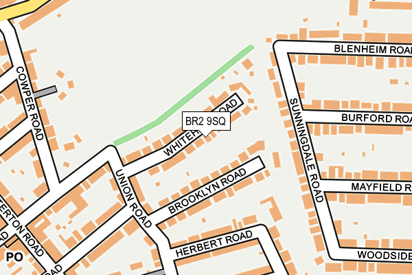 BR2 9SQ map - OS OpenMap – Local (Ordnance Survey)