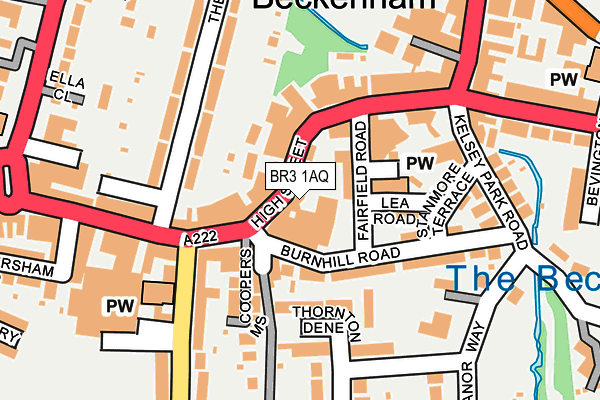 BR3 1AQ map - OS OpenMap – Local (Ordnance Survey)