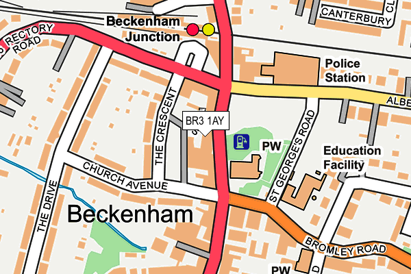 BR3 1AY map - OS OpenMap – Local (Ordnance Survey)