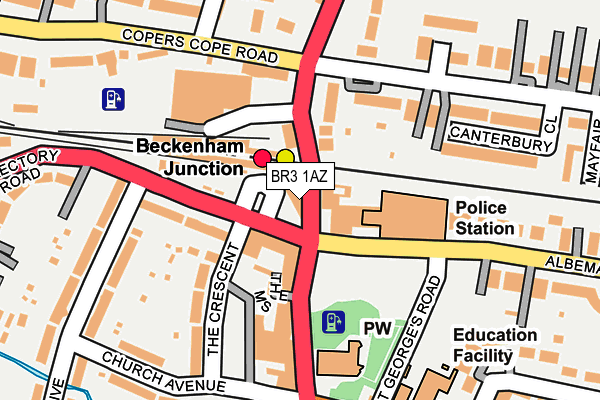 BR3 1AZ map - OS OpenMap – Local (Ordnance Survey)