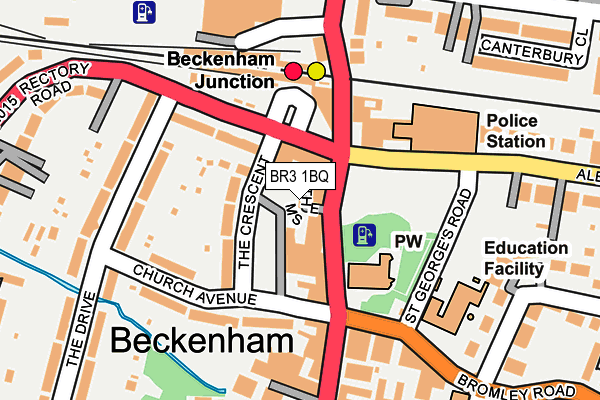 BR3 1BQ map - OS OpenMap – Local (Ordnance Survey)