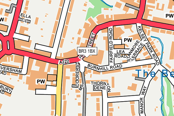 BR3 1BX map - OS OpenMap – Local (Ordnance Survey)