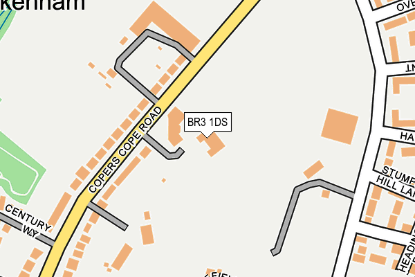 BR3 1DS map - OS OpenMap – Local (Ordnance Survey)