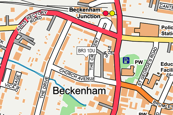 BR3 1DU map - OS OpenMap – Local (Ordnance Survey)