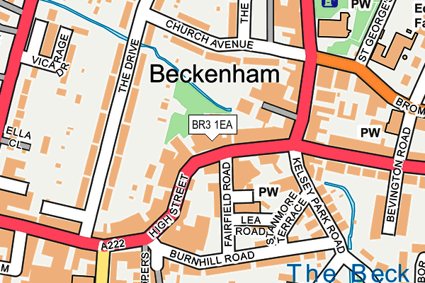 BR3 1EA map - OS OpenMap – Local (Ordnance Survey)
