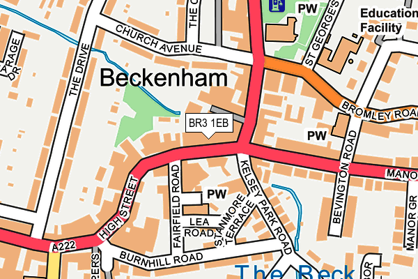BR3 1EB map - OS OpenMap – Local (Ordnance Survey)