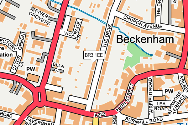 BR3 1EE map - OS OpenMap – Local (Ordnance Survey)