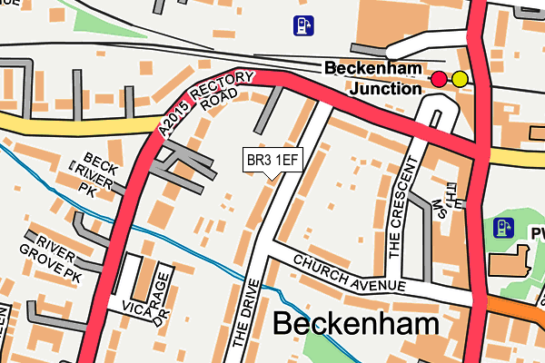 BR3 1EF map - OS OpenMap – Local (Ordnance Survey)
