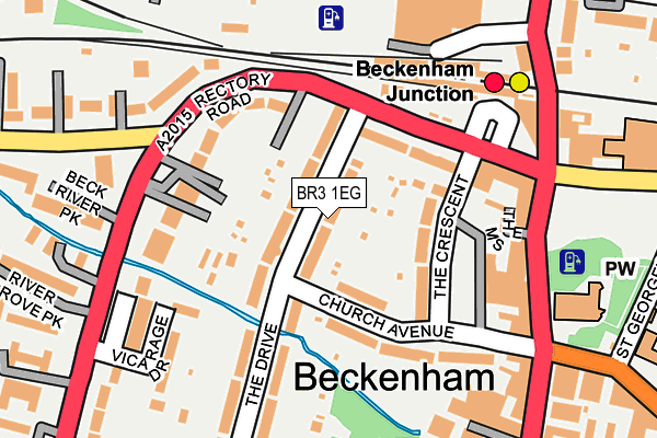 BR3 1EG map - OS OpenMap – Local (Ordnance Survey)
