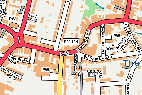 BR3 1EN map - OS OpenMap – Local (Ordnance Survey)