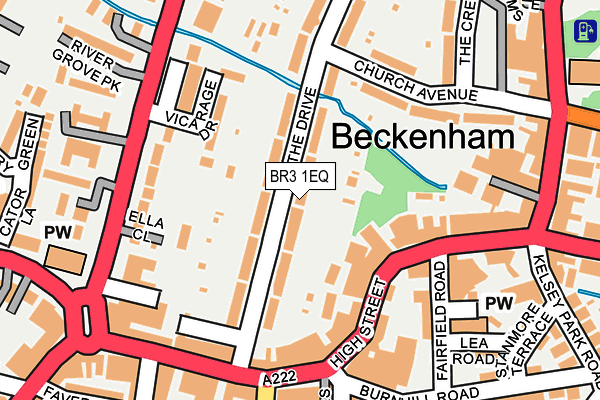 BR3 1EQ map - OS OpenMap – Local (Ordnance Survey)