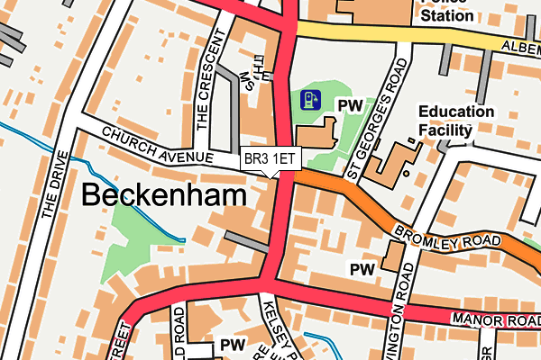 BR3 1ET map - OS OpenMap – Local (Ordnance Survey)