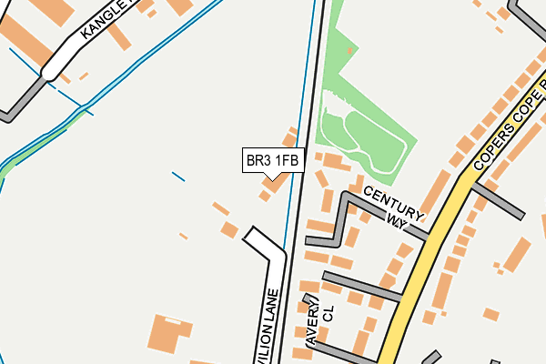 BR3 1FB map - OS OpenMap – Local (Ordnance Survey)