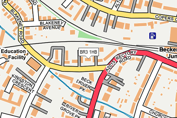 BR3 1HB map - OS OpenMap – Local (Ordnance Survey)