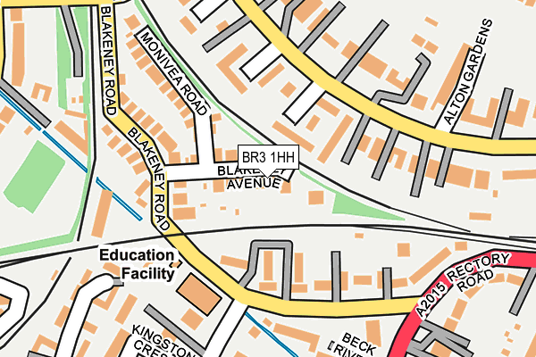 BR3 1HH map - OS OpenMap – Local (Ordnance Survey)
