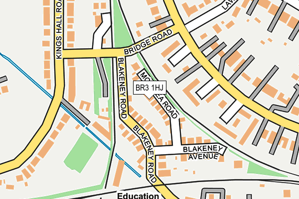 BR3 1HJ map - OS OpenMap – Local (Ordnance Survey)