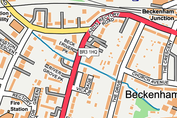 BR3 1HQ map - OS OpenMap – Local (Ordnance Survey)