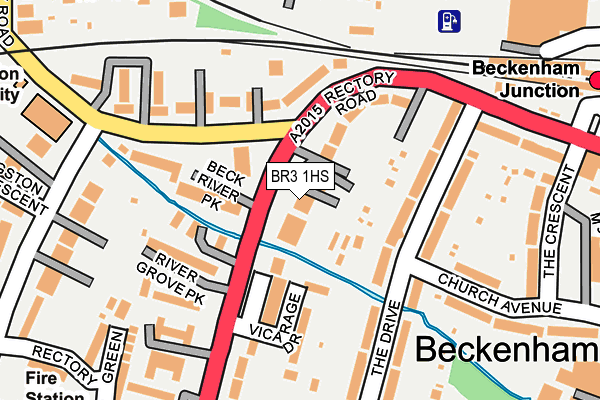 BR3 1HS map - OS OpenMap – Local (Ordnance Survey)