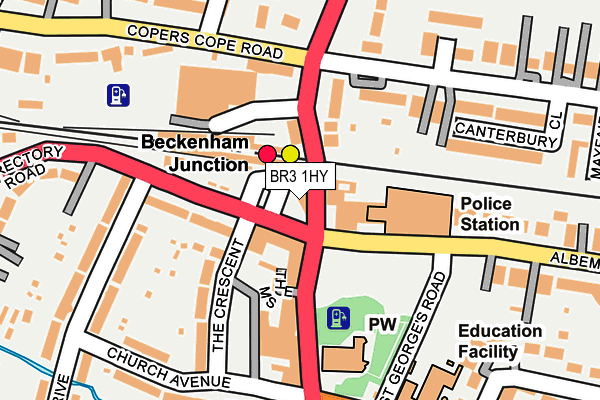 BR3 1HY map - OS OpenMap – Local (Ordnance Survey)