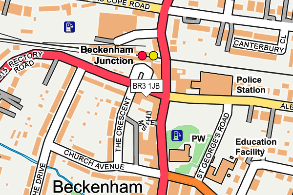 BR3 1JB map - OS OpenMap – Local (Ordnance Survey)