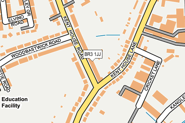 BR3 1JJ map - OS OpenMap – Local (Ordnance Survey)
