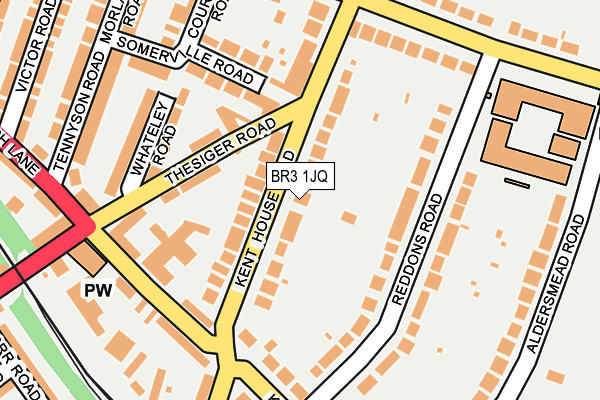 BR3 1JQ map - OS OpenMap – Local (Ordnance Survey)