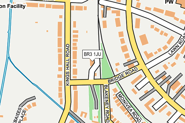 BR3 1JU map - OS OpenMap – Local (Ordnance Survey)