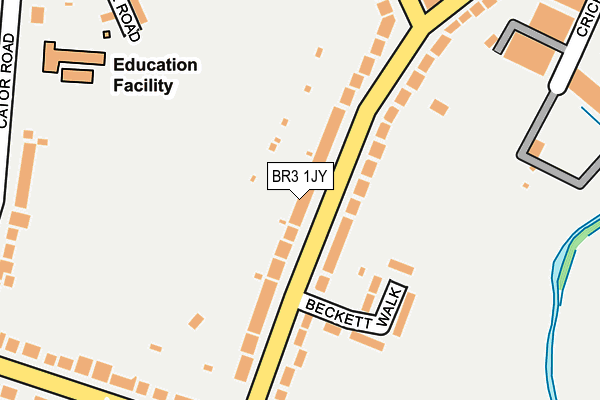BR3 1JY map - OS OpenMap – Local (Ordnance Survey)