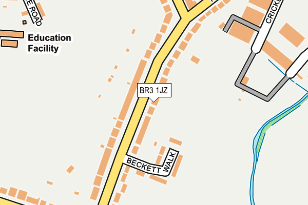 BR3 1JZ map - OS OpenMap – Local (Ordnance Survey)