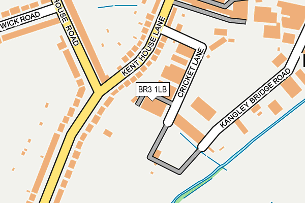 BR3 1LB map - OS OpenMap – Local (Ordnance Survey)