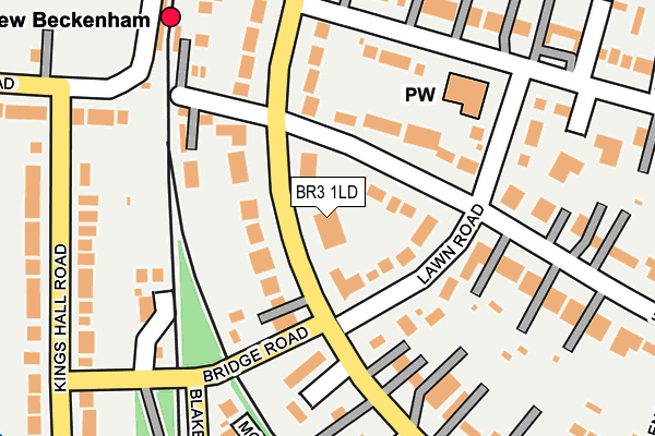 BR3 1LD map - OS OpenMap – Local (Ordnance Survey)