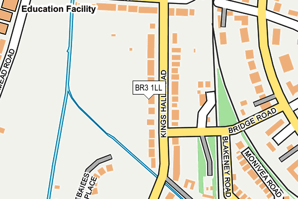 BR3 1LL map - OS OpenMap – Local (Ordnance Survey)
