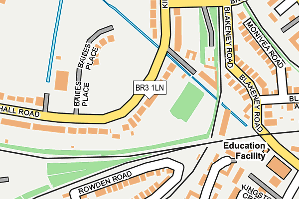 BR3 1LN map - OS OpenMap – Local (Ordnance Survey)
