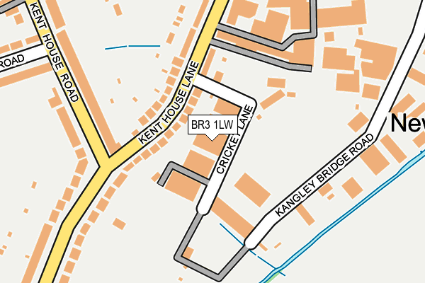 BR3 1LW map - OS OpenMap – Local (Ordnance Survey)