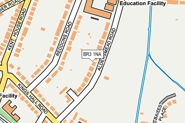 BR3 1NA map - OS OpenMap – Local (Ordnance Survey)