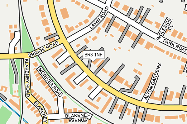 BR3 1NF map - OS OpenMap – Local (Ordnance Survey)