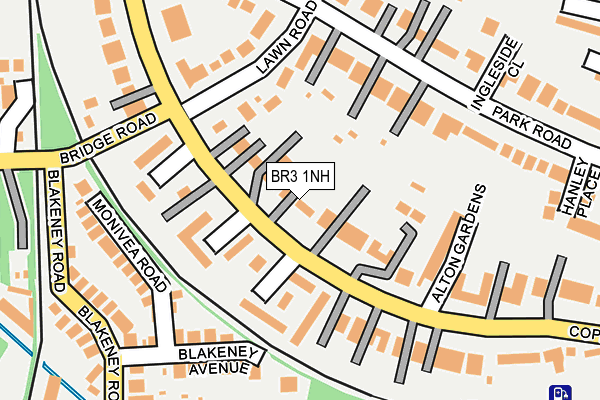 BR3 1NH map - OS OpenMap – Local (Ordnance Survey)