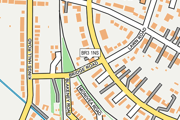 BR3 1NS map - OS OpenMap – Local (Ordnance Survey)