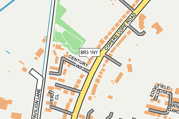 BR3 1NY map - OS OpenMap – Local (Ordnance Survey)