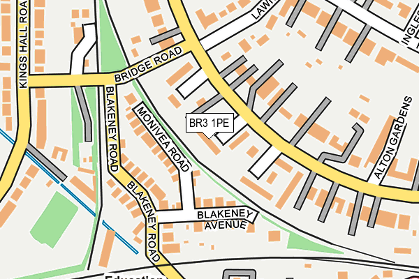 BR3 1PE map - OS OpenMap – Local (Ordnance Survey)
