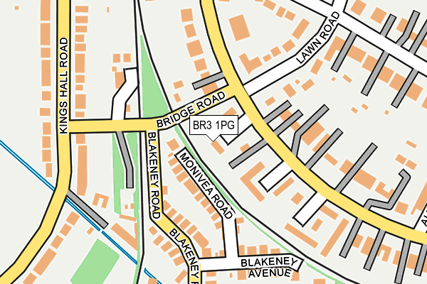 BR3 1PG map - OS OpenMap – Local (Ordnance Survey)