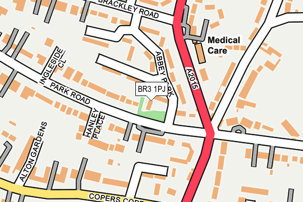 BR3 1PJ map - OS OpenMap – Local (Ordnance Survey)