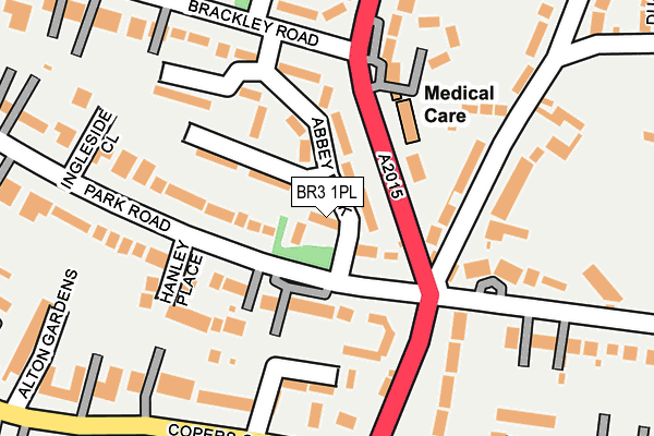 BR3 1PL map - OS OpenMap – Local (Ordnance Survey)