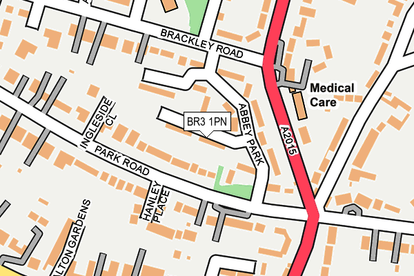 BR3 1PN map - OS OpenMap – Local (Ordnance Survey)