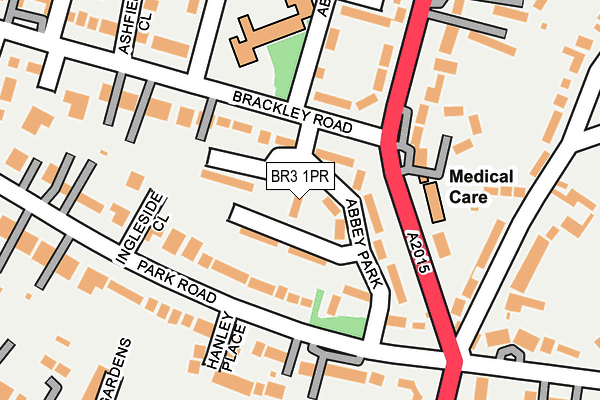 BR3 1PR map - OS OpenMap – Local (Ordnance Survey)