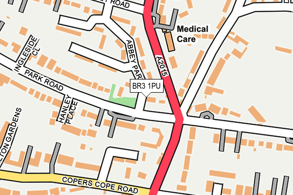 BR3 1PU map - OS OpenMap – Local (Ordnance Survey)
