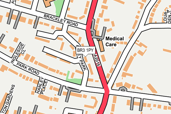 BR3 1PY map - OS OpenMap – Local (Ordnance Survey)