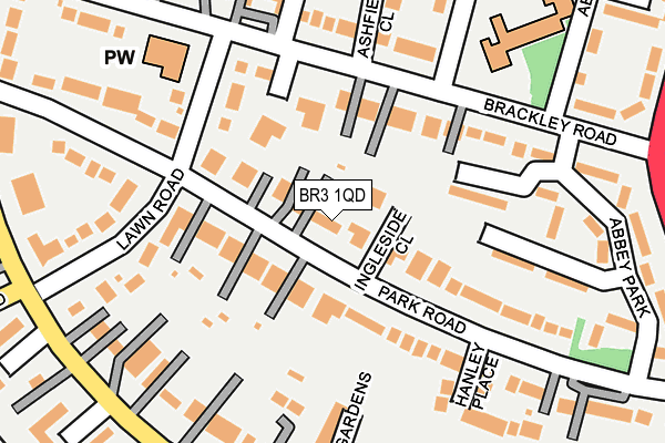 BR3 1QD map - OS OpenMap – Local (Ordnance Survey)