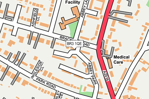 BR3 1QE map - OS OpenMap – Local (Ordnance Survey)