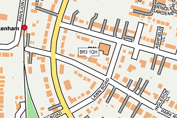 BR3 1QH map - OS OpenMap – Local (Ordnance Survey)